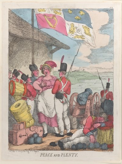Peace and Plenty, March 8, 1814 by Thomas Rowlandson