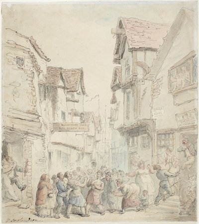 Pepper Alley by Thomas Rowlandson