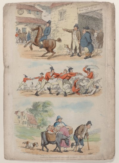 Plate 1, from World in Miniature, 1816 by Thomas Rowlandson