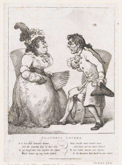 Platonic Lovers by Thomas Rowlandson
