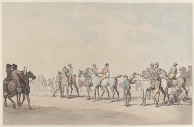Preparing for the Race by Thomas Rowlandson