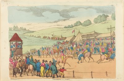 Preparing to Start by Thomas Rowlandson
