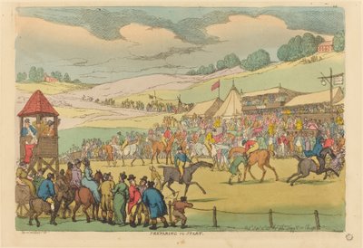 Preparing to Start by Thomas Rowlandson