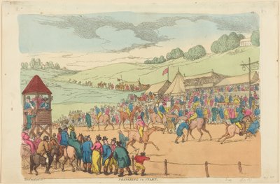 Preparing to Start by Thomas Rowlandson