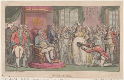 Presenting the Trophies, from The Military Adventures of Johnny Newcome, 1815 by Thomas Rowlandson