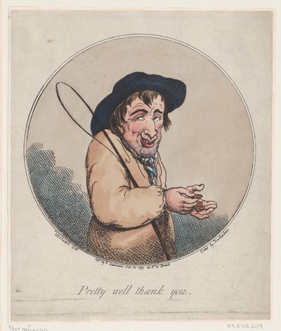 Pretty Well Thank You, October 20, 1799 by Thomas Rowlandson