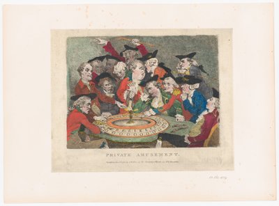 Private Amusement, January 1, 1786 by Thomas Rowlandson