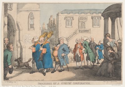 Procession of a Country Corporation, August 12, 1799 by Thomas Rowlandson