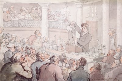 Professor F. Accum Lecturing at the Surrey Institute, London, 1809 by Thomas Rowlandson