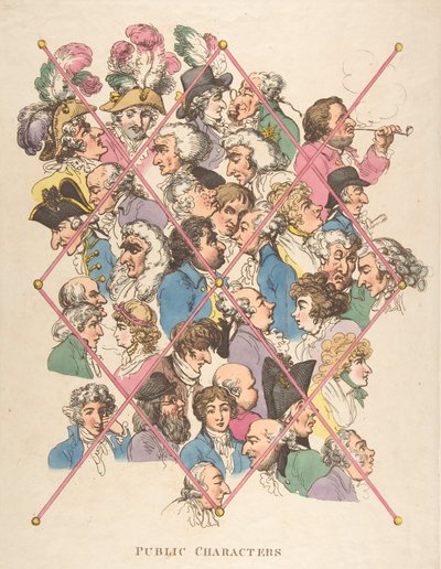 Public Characters by Thomas Rowlandson