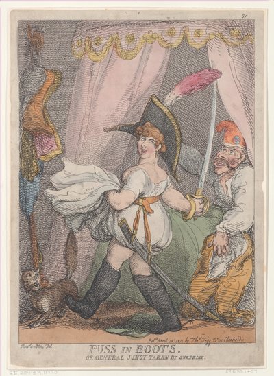 Puss in Boots or General Junot Taken by Surprise by Thomas Rowlandson