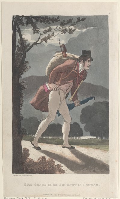 Quae Genus on His Journey to London, from The History of Johnny Quae Genus by Thomas Rowlandson