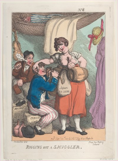 Rigging Out a Smuggler by Thomas Rowlandson