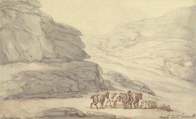 Rocky Scene on the North Coast, Cornwall by Thomas Rowlandson