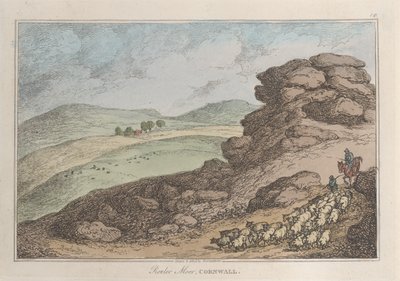 Rouler Moor, Cornwall, from Sketches from Nature, 1822 by Thomas Rowlandson