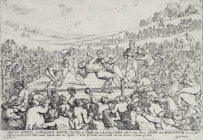 Rural Sports - A Milling Match, 28th September by Thomas Rowlandson