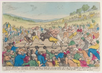 Rural Sports, A Milling Match, September 29, 1811 by Thomas Rowlandson