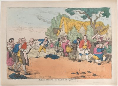 Rural Sports or Game at Quoits, October 30, 1811 by Thomas Rowlandson