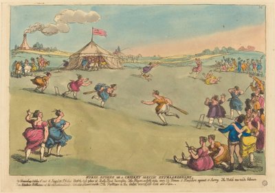 Rural Sports or a Cricket Match Extraordinary by Thomas Rowlandson