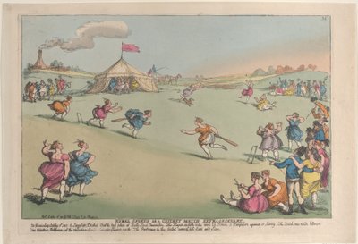 Rural Sports or a Cricket Match Extraordinary by Thomas Rowlandson