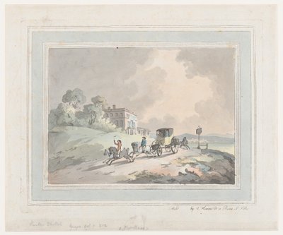 Rustic Sketch, or A Post Chaise Travelling by Thomas Rowlandson