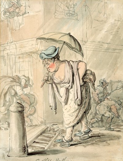 Sad Sloppy Weather by Thomas Rowlandson
