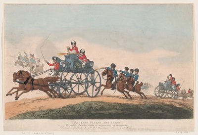 Sadlers Flying Artillery, September 3, 1798 by Thomas Rowlandson