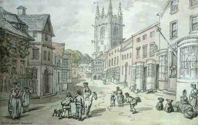 Saint Austle, Cornwall by Thomas Rowlandson