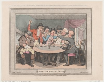 School for Modern Greeks by Thomas Rowlandson