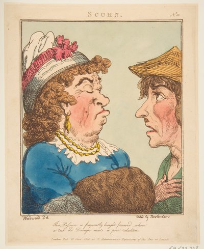 Scorn Le Brun Travested, or Caricatures of the Passions by Thomas Rowlandson