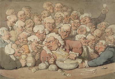Serving Punch by Thomas Rowlandson