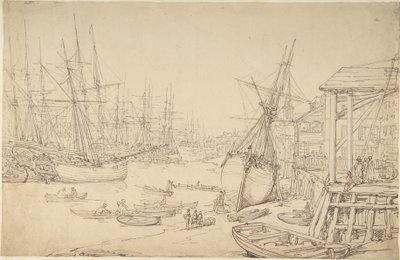 Shipyard, Greenwich by Thomas Rowlandson