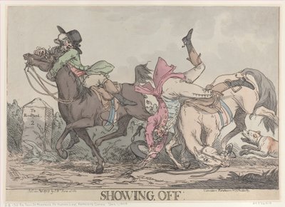 Showing Off by Thomas Rowlandson