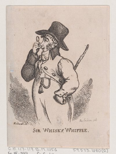 Sir Whisky Whiffle, April 1808 by Thomas Rowlandson