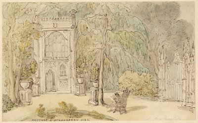 Solitude at Strawberry Hill by Thomas Rowlandson