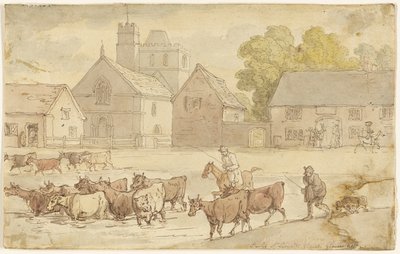 Stanley St. Leonard Church, Gloucestershire by Thomas Rowlandson