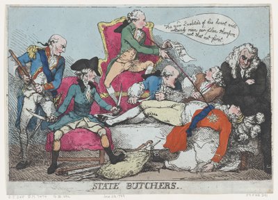 State Butchers, January 28, 1789 by Thomas Rowlandson