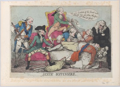 State Butchers, January 28, 1789 by Thomas Rowlandson