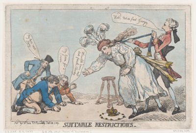 Suitable Restrictions by Thomas Rowlandson