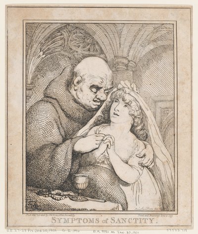 Symptoms of Sanctity, February 28, 1800 by Thomas Rowlandson