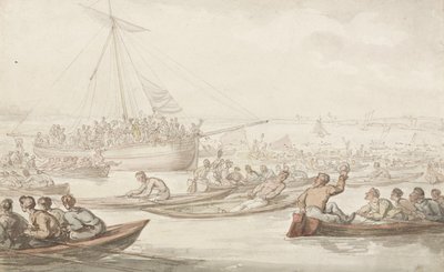 The Annual Sculling Race for Doggett
