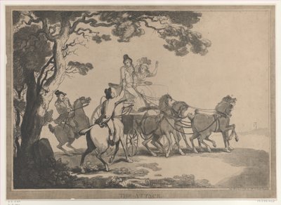 The Attack, March 1, 1791 by Thomas Rowlandson