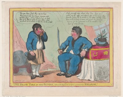 The Brave Tars of the Victory, and The Remains of the Lamented Nelson! by Thomas Rowlandson