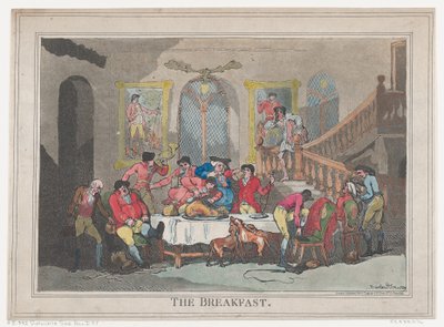 The Breakfast, February 1, 1789 by Thomas Rowlandson