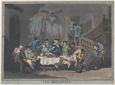 The Breakfast, February 1, 1789 by Thomas Rowlandson