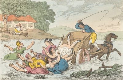 The Carter and the Gipsies, May 10, 1815 by Thomas Rowlandson