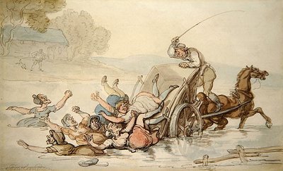 The Carter and the Gypsies by Thomas Rowlandson