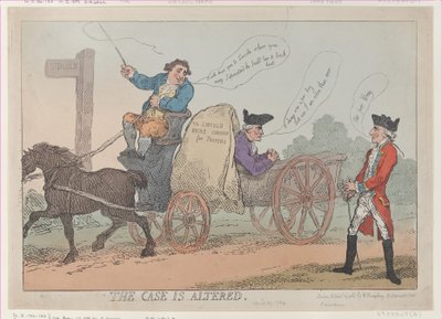 The Case Is Altered, Republished by Thomas Rowlandson