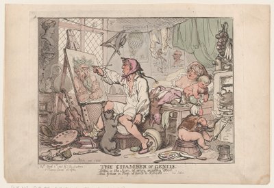 The Chamber of Genius by Thomas Rowlandson