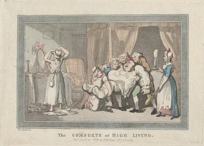 The Comforts of High Living by Thomas Rowlandson
